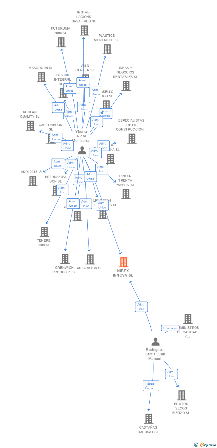 Vinculaciones societarias de NIBEX INNOVA SL