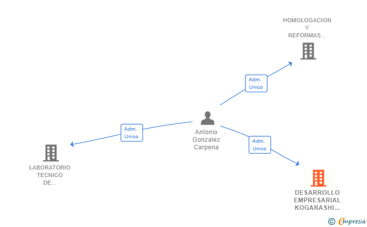 Vinculaciones societarias de DESARROLLO EMPRESARIAL KOGARASHI SL