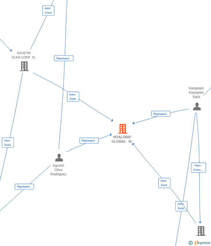 Vinculaciones societarias de VITALDRIP GLOBAL SL