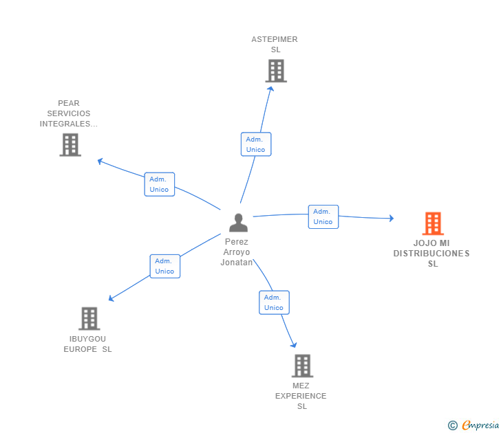 Vinculaciones societarias de JOJO MI DISTRIBUCIONES SL
