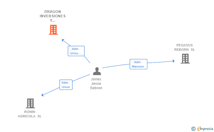 Vinculaciones societarias de DRAGON INVERSIONES Y PROYECTOS SL