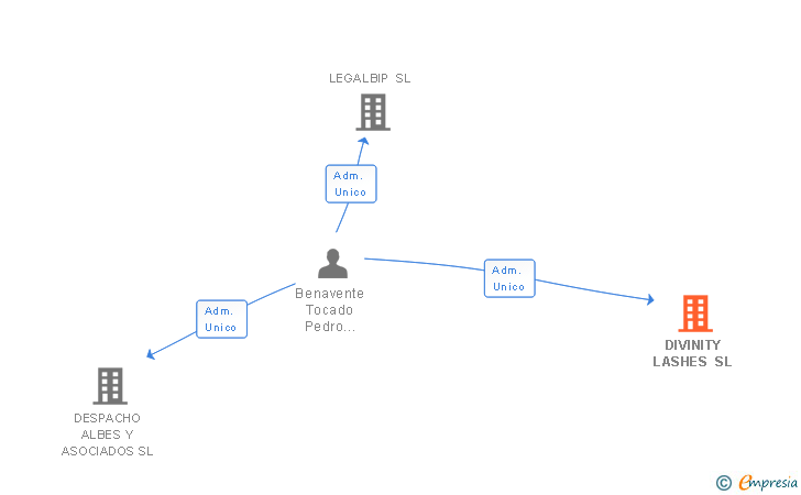 Vinculaciones societarias de DIVINITY LASHES SL