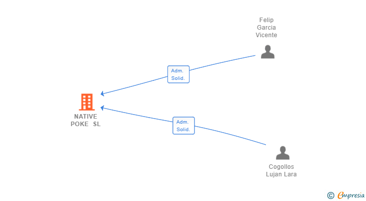 Vinculaciones societarias de NATIVE POKE SL