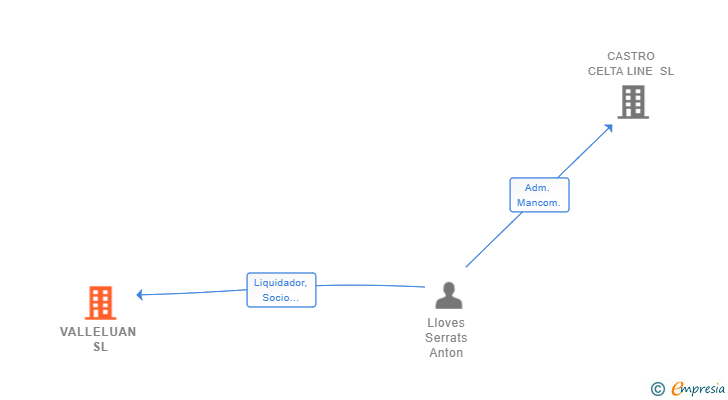 Vinculaciones societarias de VALLELUAN SL