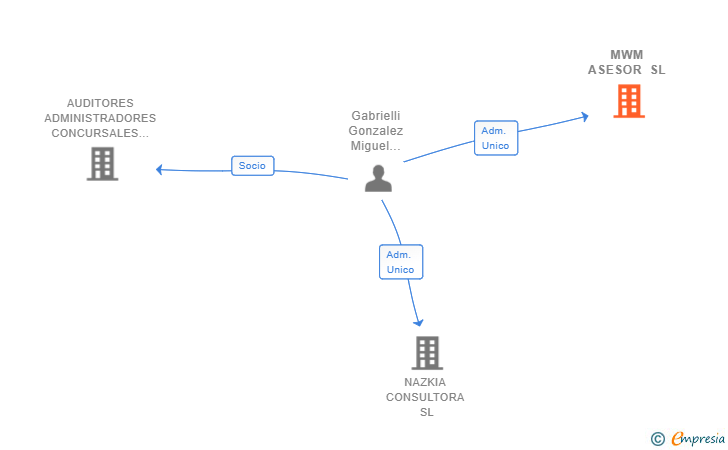 Vinculaciones societarias de MWM ASESOR SL