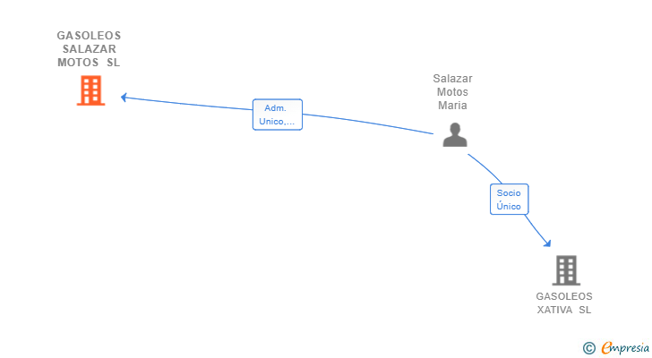 Vinculaciones societarias de GASOLEOS SALAZAR MOTOS SL