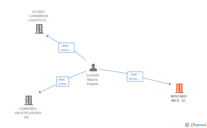 Vinculaciones societarias de WIREMID MEX SL