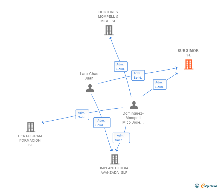 Vinculaciones societarias de SURGIMOB SL