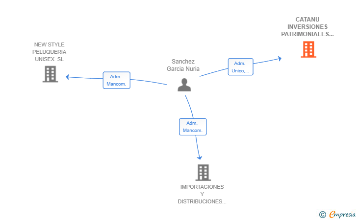 Vinculaciones societarias de CATANU INVERSIONES PATRIMONIALES SL