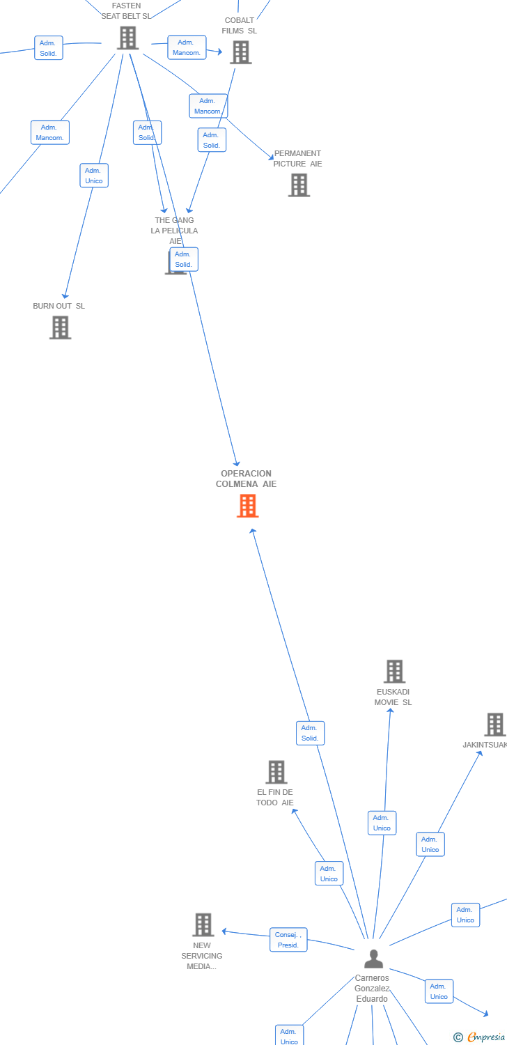 Vinculaciones societarias de OPERACION COLMENA AIE
