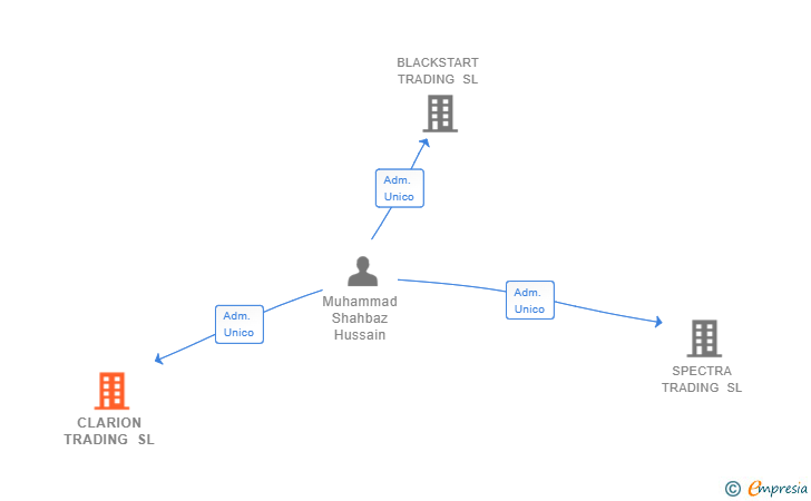 Vinculaciones societarias de CLARION TRADING SL