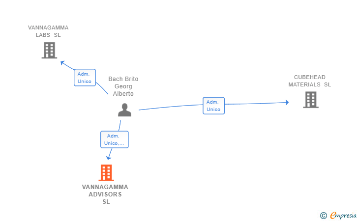 Vinculaciones societarias de VANNAGAMMA ADVISORS SL