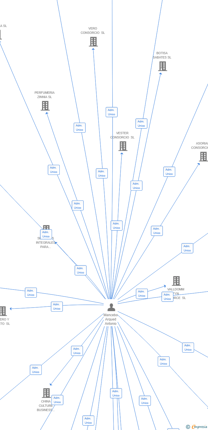 Vinculaciones societarias de VIALA CONSORCIO SL