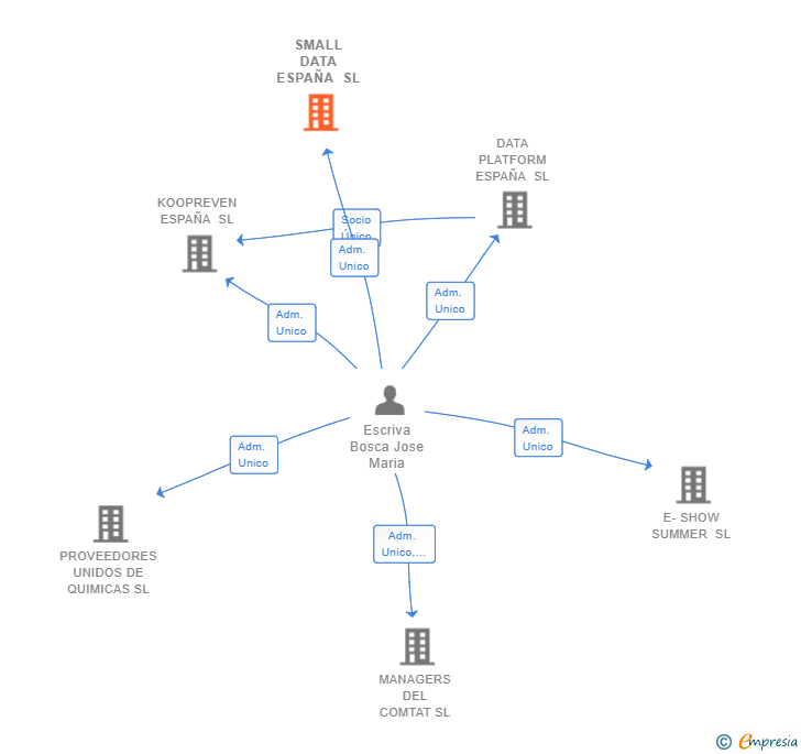 Vinculaciones societarias de SMALL DATA ESPAÑA SL