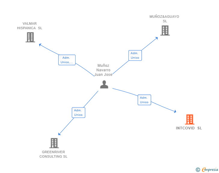 Vinculaciones societarias de INTCOVID SL