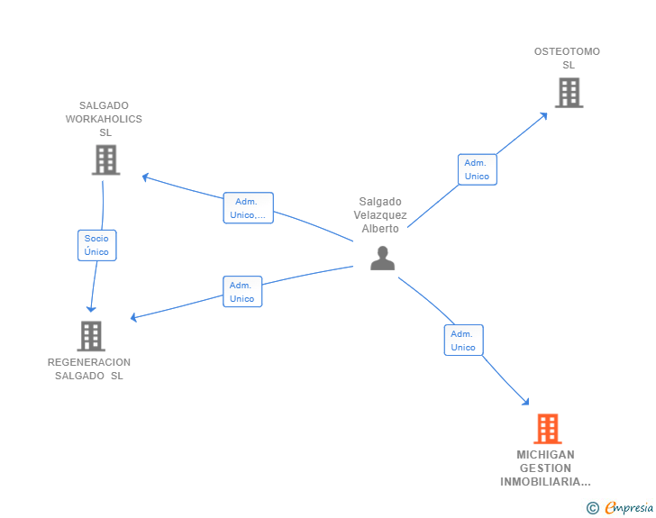 Vinculaciones societarias de MICHIGAN GESTION INMOBILIARIA SL