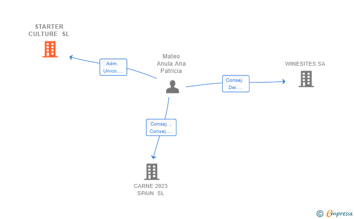 Vinculaciones societarias de STARTER CULTURE SL