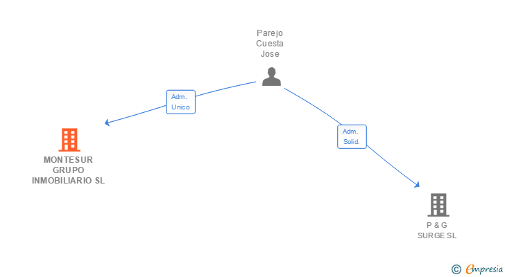 Vinculaciones societarias de MONTESUR GRUPO INMOBILIARIO SL