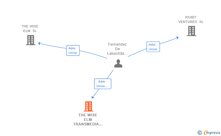 Vinculaciones societarias de THE WISE ELM TRANSMEDIA SL