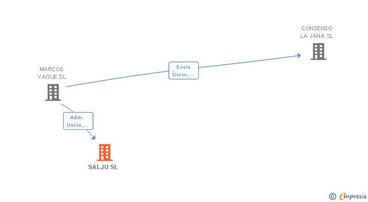 Vinculaciones societarias de SALJU SL