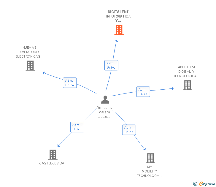 Vinculaciones societarias de DIGITAL GIANT INTERNATIONAL SL