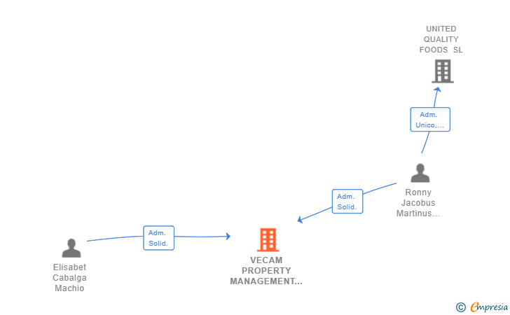Vinculaciones societarias de VECAM PROPERTY MANAGEMENT SL