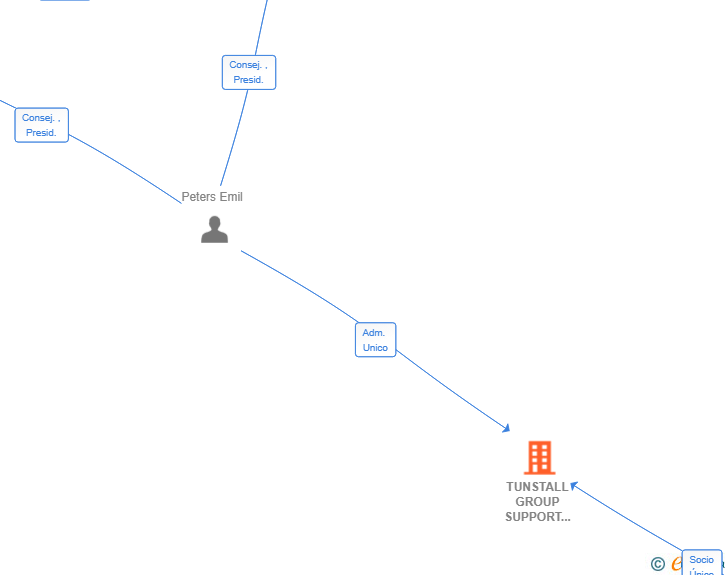Vinculaciones societarias de TUNSTALL GROUP SUPPORT HUB SL
