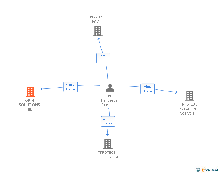 Vinculaciones societarias de ODIN SOLUTIONS SL