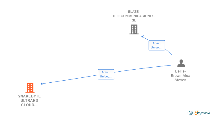 Vinculaciones societarias de SNAKEBYTE ULTRAHD CLOUD STORAGE SL