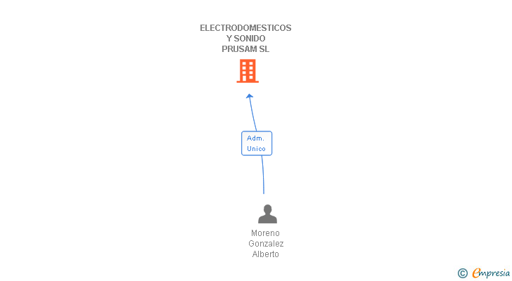 Vinculaciones societarias de ELECTRODOMESTICOS Y SONIDO PRUSAM SL