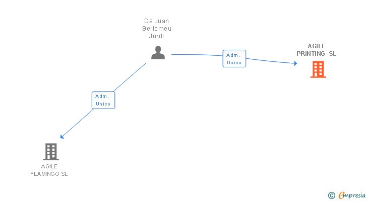 Vinculaciones societarias de AGILE PRINTING SL (EXTINGUIDA)