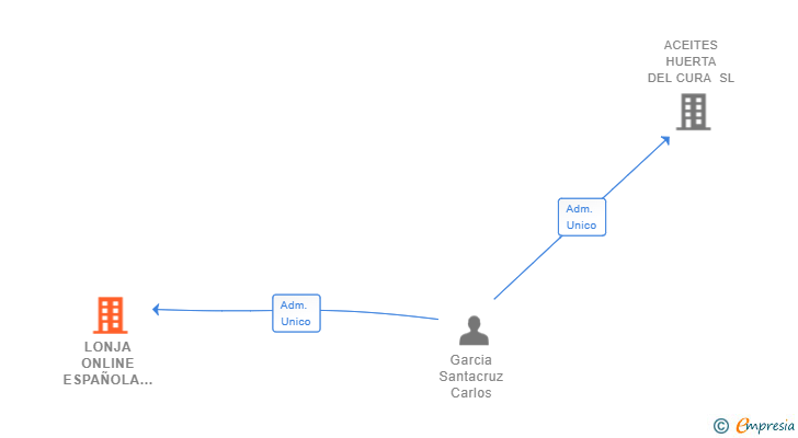 Vinculaciones societarias de LONJA ONLINE ESPAÑOLA SL