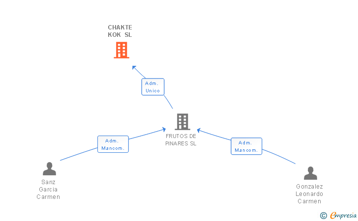 Vinculaciones societarias de CHAKTE KOK SL
