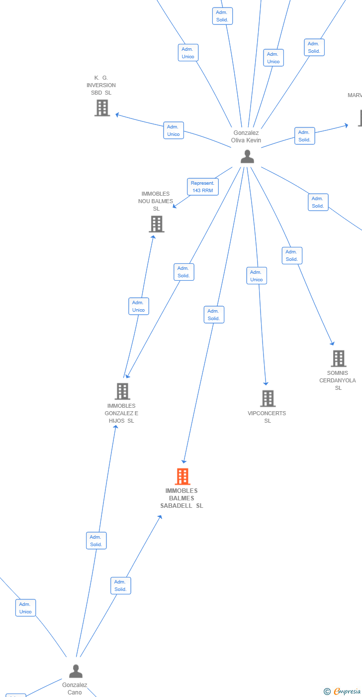 Vinculaciones societarias de IMMOBLES BALMES SABADELL SL