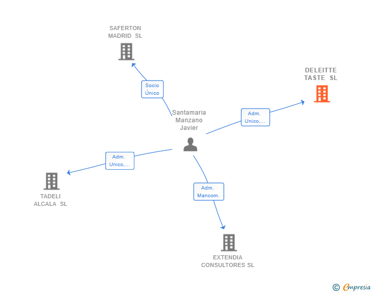 Vinculaciones societarias de DELEITTE TASTE SL