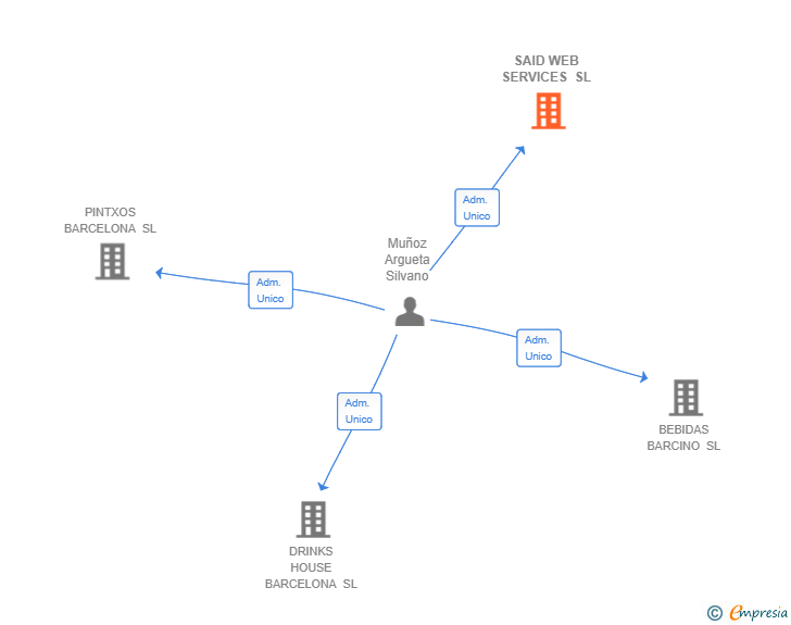Vinculaciones societarias de SAID WEB SERVICES SL