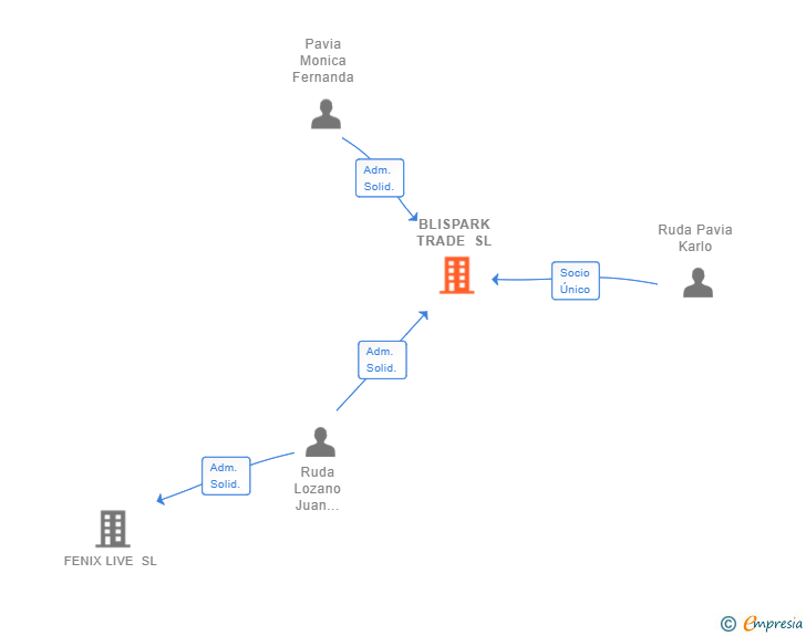 Vinculaciones societarias de BLISPARK TRADE SL