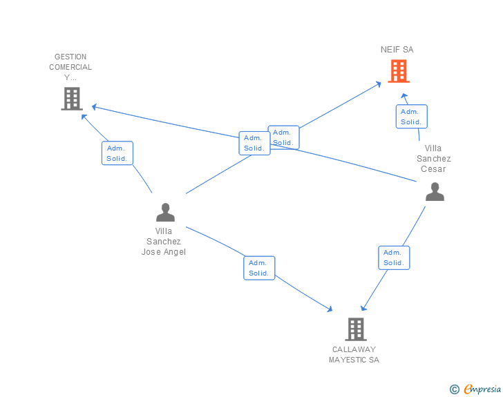 Vinculaciones societarias de NEIF SL