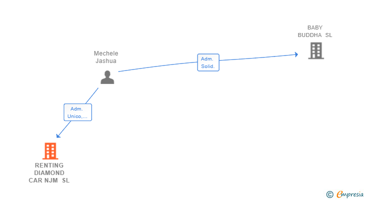 Vinculaciones societarias de RENTING DIAMOND CAR NJM SL