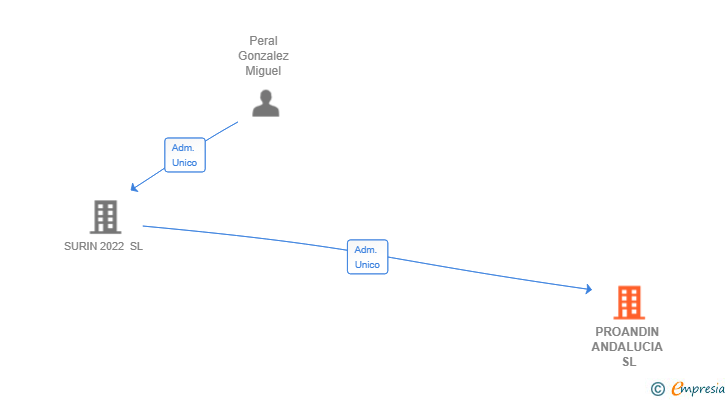 Vinculaciones societarias de PROANDIN ANDALUCIA SL