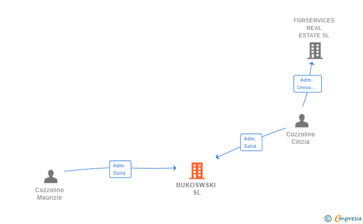 Vinculaciones societarias de BUKOSWSKI SL