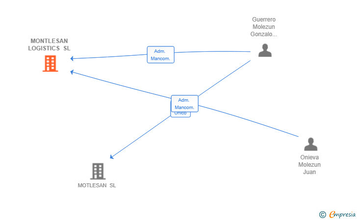 Vinculaciones societarias de MONTLESAN LOGISTICS SL