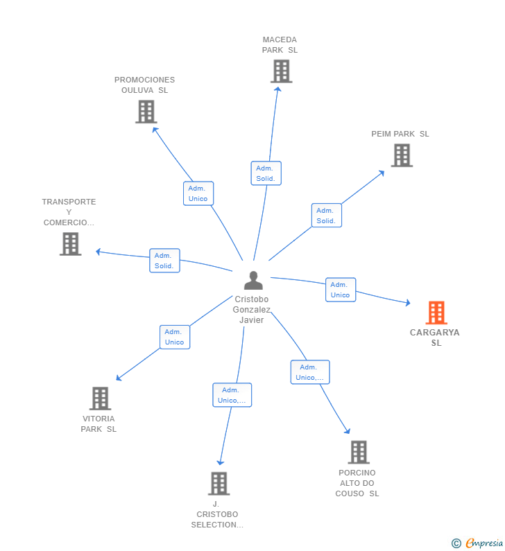 Vinculaciones societarias de CARGARYA SL
