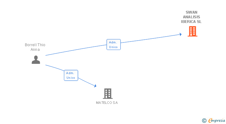 Vinculaciones societarias de SWAN ANALISIS IBERICA SL