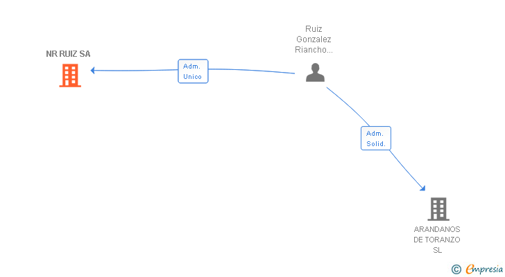 Vinculaciones societarias de NR RUIZ SA