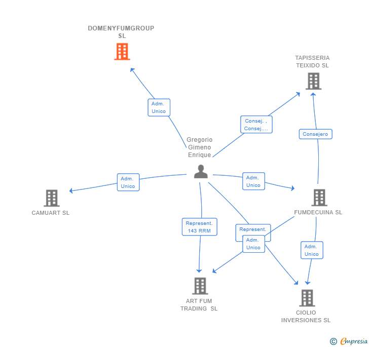 Vinculaciones societarias de DOMENYFUMGROUP SL