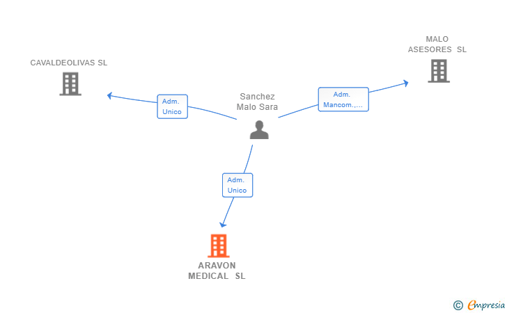 Vinculaciones societarias de ARAVON MEDICAL SL