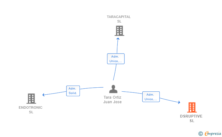 Vinculaciones societarias de DSRUPTIVE SL