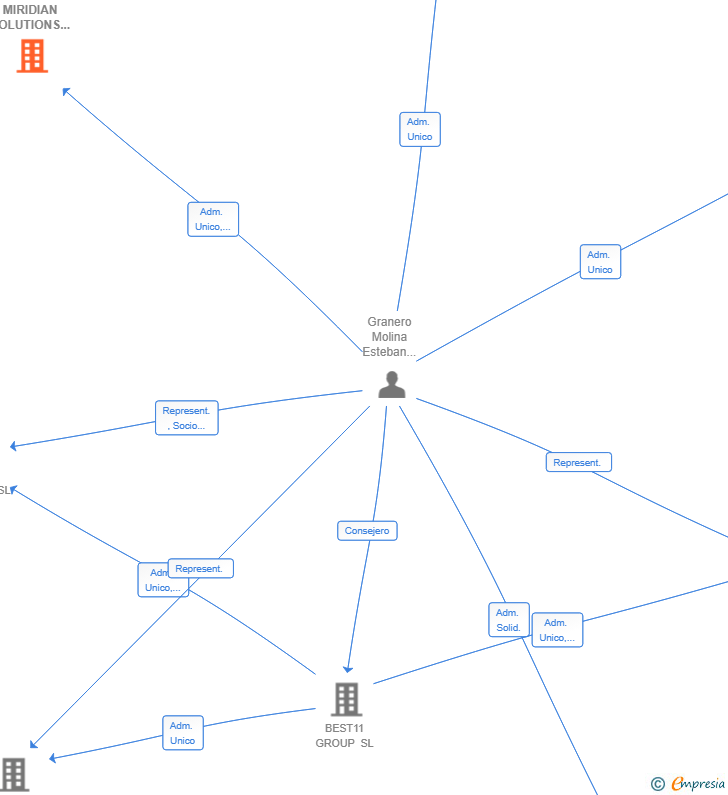 Vinculaciones societarias de BLUE MIRIDIAN SOLUTIONS SL
