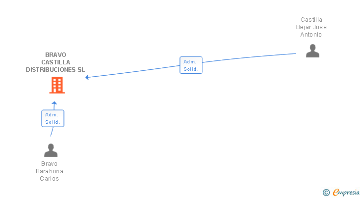 Vinculaciones societarias de BRAVO CASTILLA DISTRIBUCIONES SL